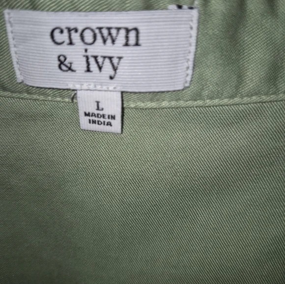 CROWN & IVY 100% LYOCELL Button-Up Shirt - Picture 7 of 10